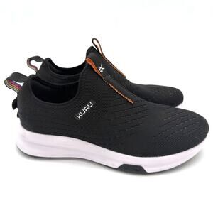 Kuru Atom Slip On Flexible Pain Relief Comfort Black Breathable Sneakers 7.5